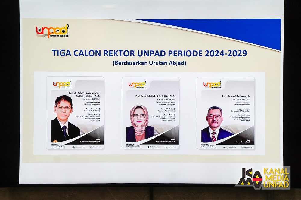 P3R Tetapkan Tiga Calon Rektor Unpad